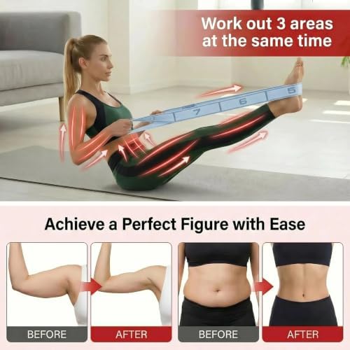 Resistance Bands for Legs: Numbered Stretch Bands for Exercise Yoga