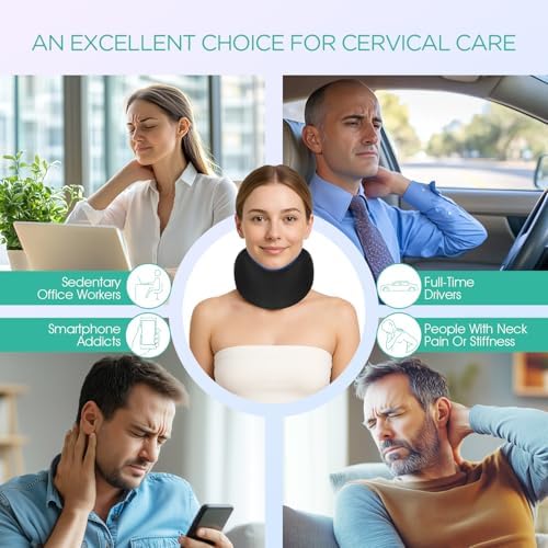 VOYOR-HEALTH Neck Brace for Pain Support, Soft Cervical Collar for Sleeping