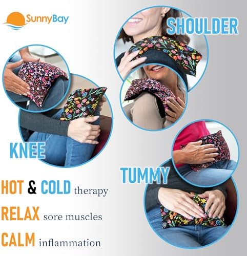 SunnyBay Heating Pad, Neck and Shoulder Wrap, 6x11 inch, Meadow