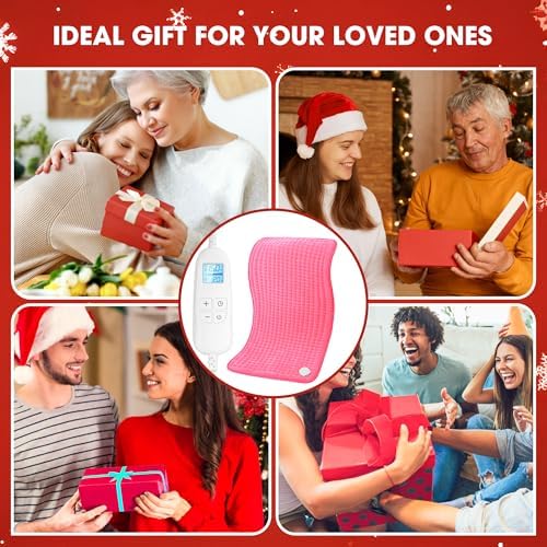 FluffyWarmth Electric Heating Pad for Back, Extra Large 17"x33", Ultra Soft