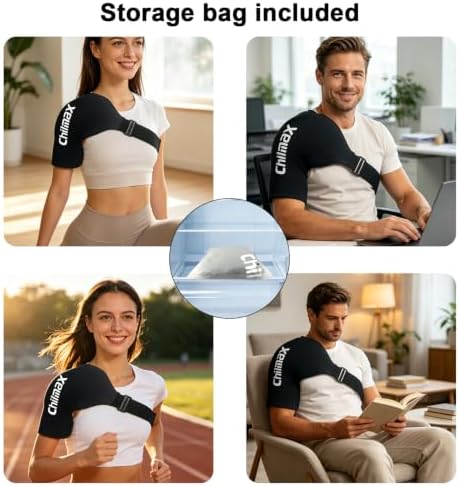 Shoulder Ice Pack Wrap for Rotator Cuff Cold Therapy Brace 2Pack