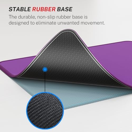 MROCO Essential Office & Gaming Mouse Pad, 8.5 x 11 Inch, Violet Purple