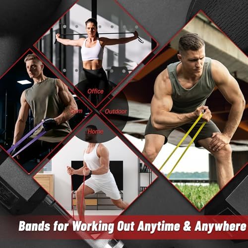 5-Level Resistance Bands for Working Out, Pull Up Assistance Bands