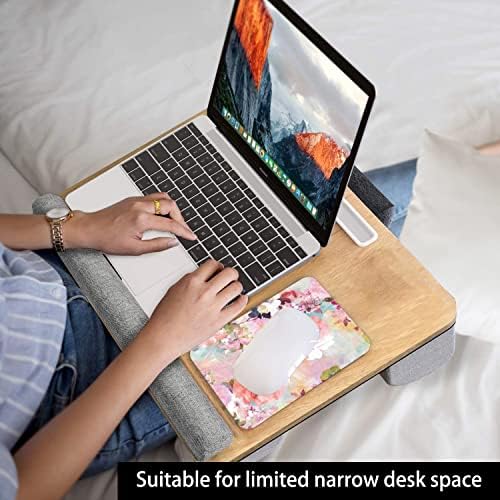 Small Mouse Pad 6 x 8 Inch, Audimi Mini Mouse Pad Thick for Laptop Wireless Mouse Home Office Travel, Portable & Washable (Flower)
