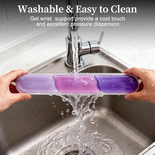 Gel Wrist Rest for Mouse and Keyboard,Ergonomic Computer Pad for Typing