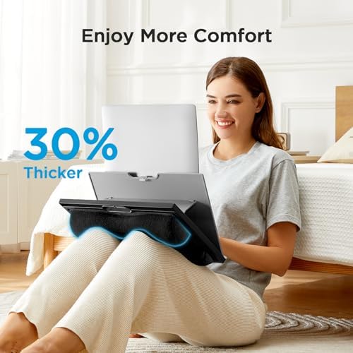 HUANUO Lap Desk with 8 Adjustable Angles – Up to 15.6" Laptop, Grey
