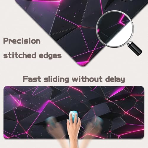 Mouse Pad Gaming - Desk Mat for Keyboard and Mouse - Large Mouse Pads for Desk, Gaming Mousepad with Non-Slip Base, Desks Pad (31.5" X 11.8") for Game, Office and Home