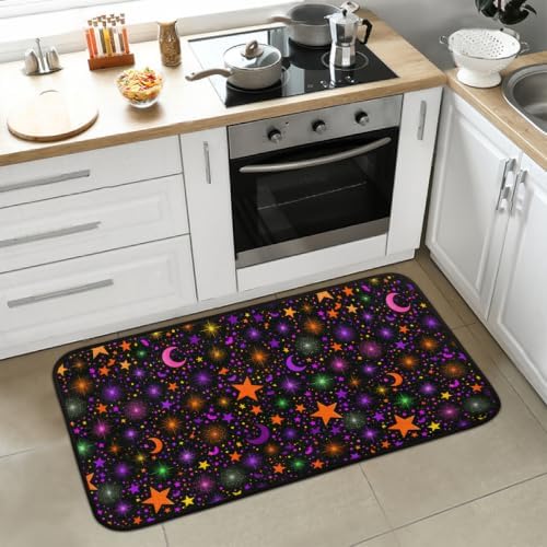 Halloween Kitchen Mats Cushioned Anti Fatigue Kitchen Rugs Non-Slip A-3