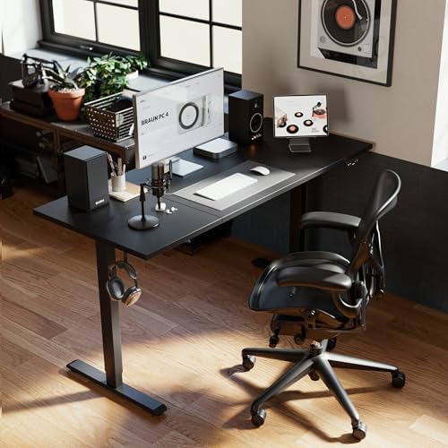 Agilestic 71 * 32 Inch Height Adjustable Electric Standing Desk, Black