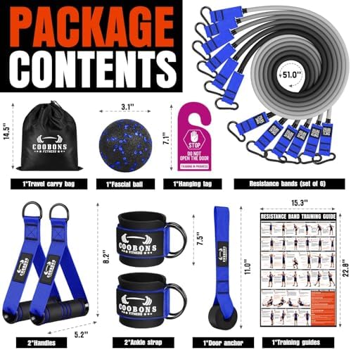 Heavy Resistance Bands for Working Out, 300LBS Exercise Bands with Handles