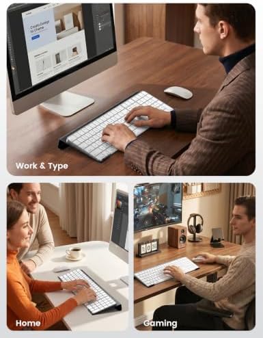 Vaydeer Metal Keyboard Stand for Desk, Ergonomic Tilted Keyboard Riser