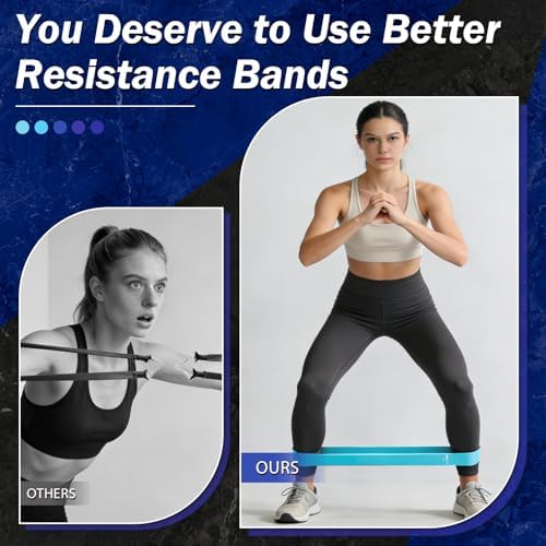 Resistance Bands for Working Out, 5 Levels Exercise Bands Set
