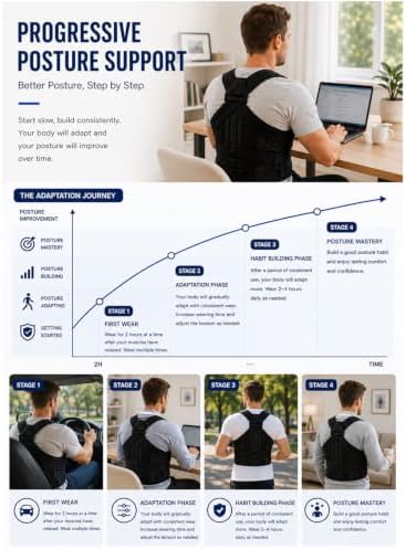 Posture Corrector for Men & Women, Medical-Grade Back Brace