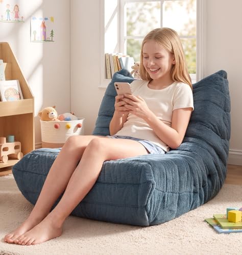 Hobestluk Medium Bean Bag Chairs Lounge Floor Chair BeanBag Couch Togo Sofa