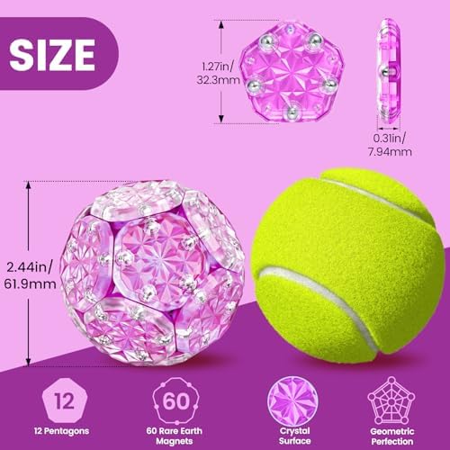 Magnetic Fidget Sphere, Adult Fidget Toy for Focus & Stress Relief