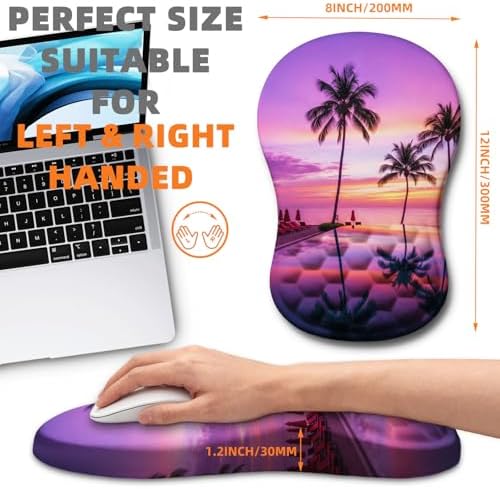 Ergonomic Mouse Pad Wrist Support for Carpal Tunnel Pain Relief