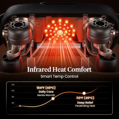 BOB AND BRAD Neck Massager with Near Infrared Heat & Red Light, Wearable Deep Tissue Kneading Shoulder Massager, iNeck Go Hands-Free Deep Pain Relief, FSA-HSA Eligible Christmas Day Gift for Women Men