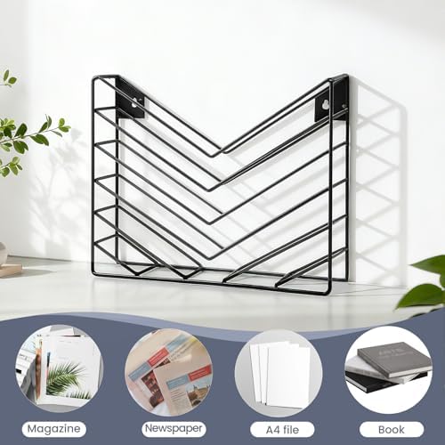 Wall Mounted Magazine Rack, Wall Mounted File Organizer