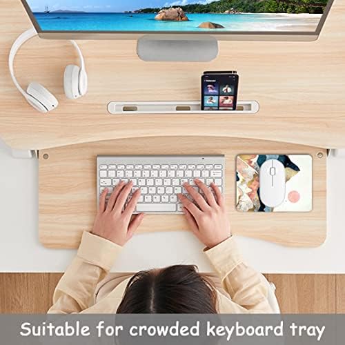 Dapesuom Small Mouse Pad, 6 x 8 Inch Thick Rubber Premium-Textured Non-Slip Portable & Washable Mini Mouse Mat for Women Men Wireless Laptops Keyboard Tray Gaming Work Computer Office Travel, Mountain