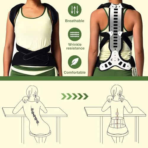Posture Corrector Back Support Brace for Men & Women, Adjustable Fit