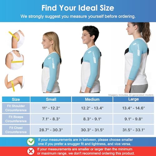 ComfiTECH Youth Shoulder Arm Ice Pack Wrap for Young Pitchers, Large