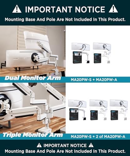 ULTRARM Heavy Duty Extension Arm Accessory for MA20PW-S Do Not Use Alone