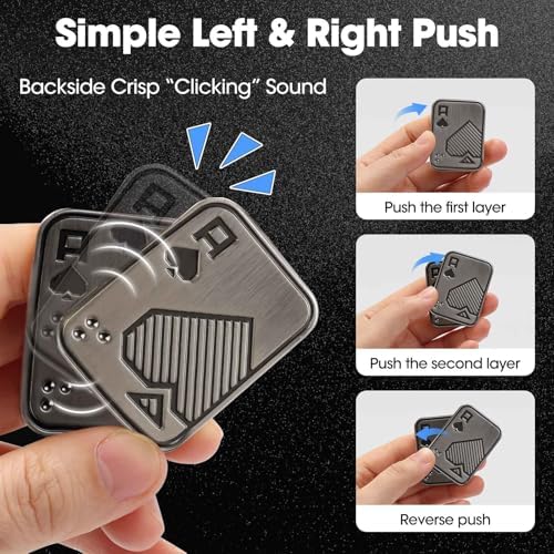 Fidget Slider, Poker Push Card, Fidget Toys Adults, Fidget Clicker