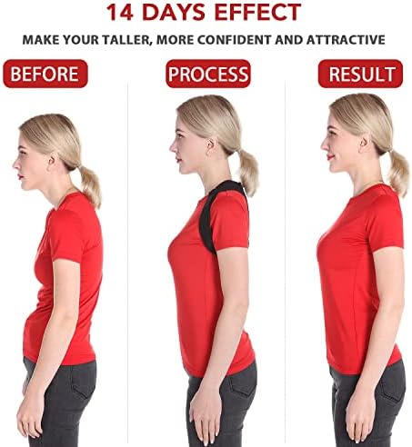 Schiara Posture Corrector for Men and Women, Comfortable Upper and Back Brace, Adjustable Back Support for Back, Shoulder and Neck