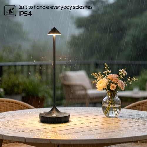 2 Pack Cordless Table Lamp, Rechargeable 6000mAh Battery Table Light