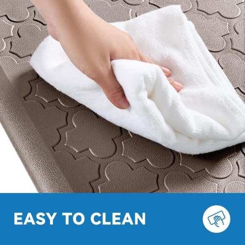 Kitchen Mats for Floor, Wide Cushioned Anti Fatigue Mat, Khaki