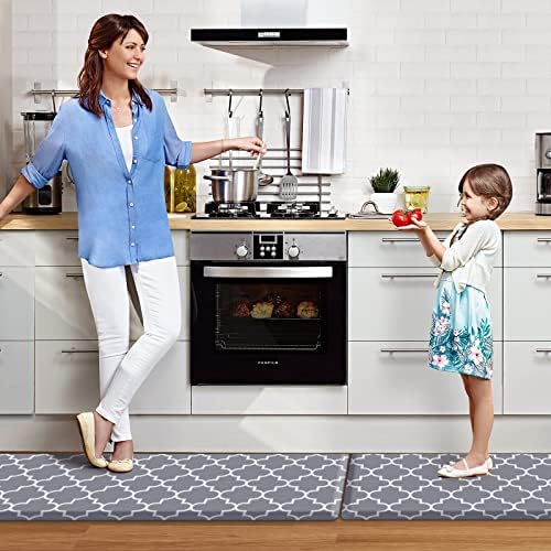 KMAT Kitchen Mat Set of 2,Cushioned Anti-Fatigue Kitchen Mats for Floor