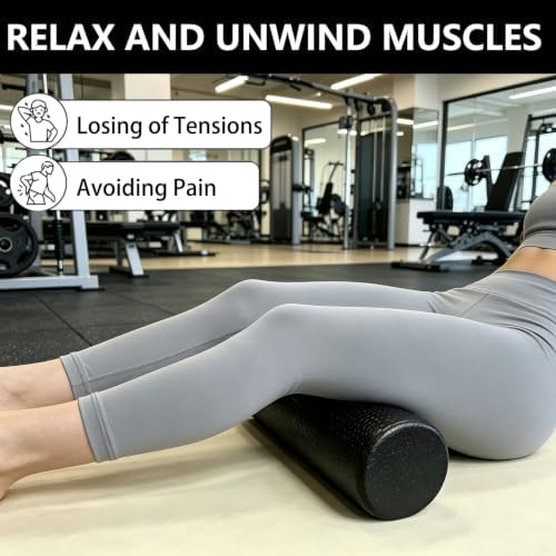 Hard Travel Size Back Roller, High Density Foam Roller for Exercise