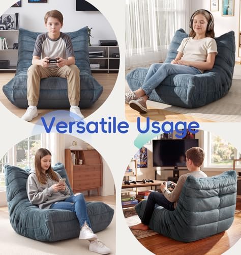Hobestluk Medium Bean Bag Chairs Lounge Floor Chair BeanBag Couch Togo Sofa