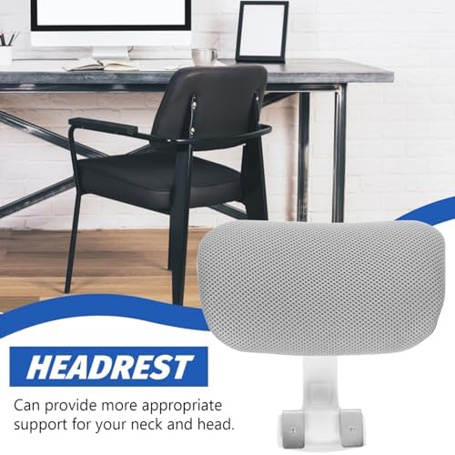 Tofficu Adjustable Clip-on Headrest Attachment for Office Chair Neck Height Enhancer Ergonomic Support Comfortable Desk Chair Head Pillow 10.43X9.44X4.13 Inch
