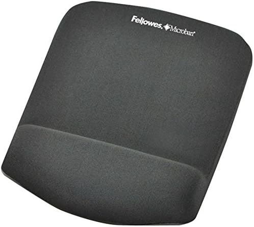 Fellowes PlushTouch Foam Mouse Pad Wrist Support with MICROBAN - Graphite (9252201)