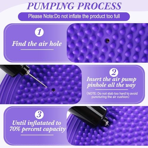 Libima 4 Pcs Wiggle Seat Inflated Wobble Cushion for Kids