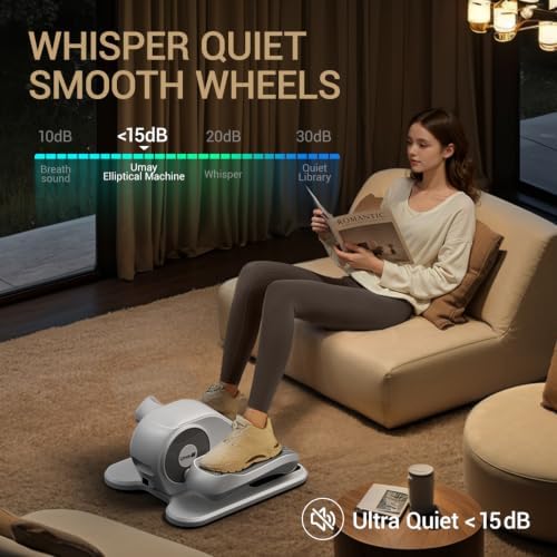 UMAY Under Desk Elliptical Eclipse Leg Exerciser Electric as seen on TV