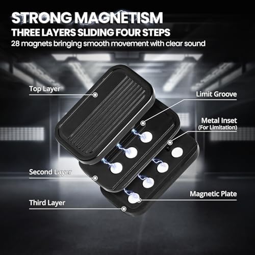 ITOKEY Fidget Toys, EDC Metal Fidget Slider, Magnetic Metal Toy for Adults