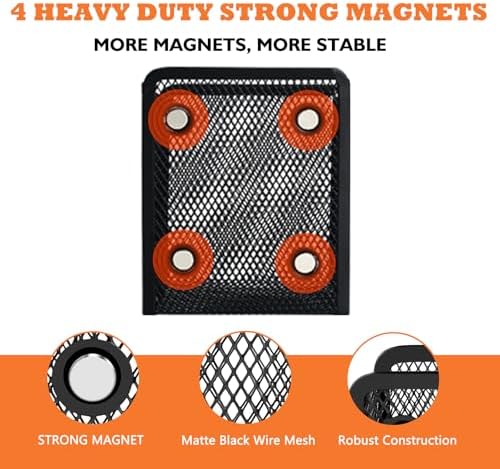 Magnetic Pencil Holder Whiteboard Pen Holder Locker Accessories (1-Slot*2)