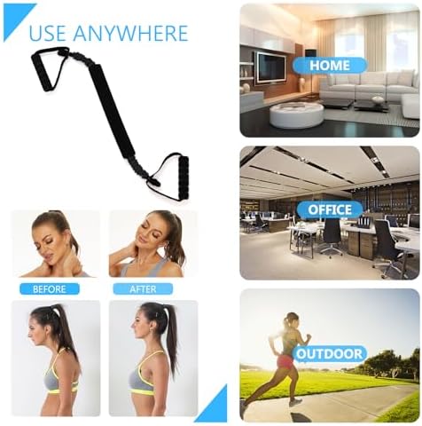 Neck Stretcher Exerciser, FSA/HSA Eligible, Cervical Traction Device for Neck Pain Relief and Spine Alignment. Portable Neck Traction Exerciser for Home/Office, Neck and Shoulder Relaxer Easy to Pull.
