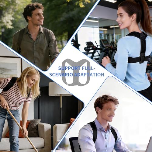 Lukvcoe Posture Corrector Women Men, Adjustable Upper Back Neck Shoulder