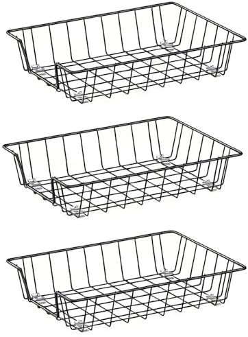 A4 Letter Magazine Desk File Storage Tray Organizer Bin (3 Pack)