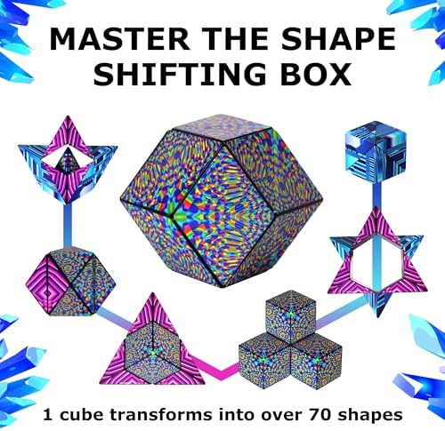 Shashibo DODECA Magnetic Puzzle Cube, Stress Relief Fidget Toy