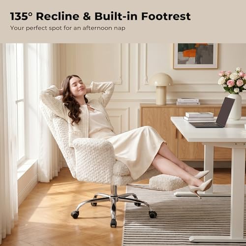 Big and Tall Office Chair with Foot Rest & Flip Armrests