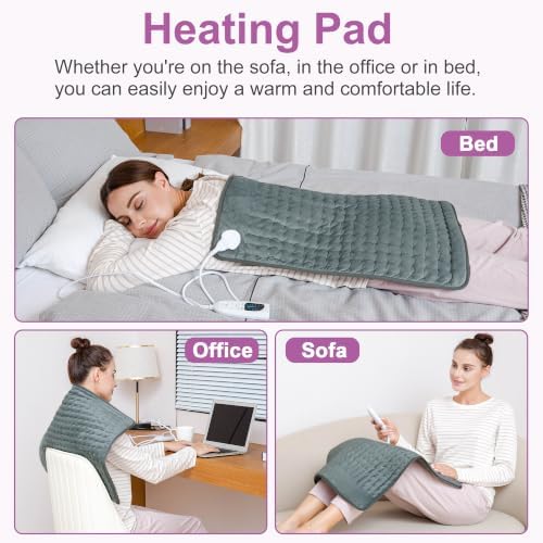 Heating Pad,Electric Heating Pads,Heating Pad for Back,DimGray,24x20 Inch