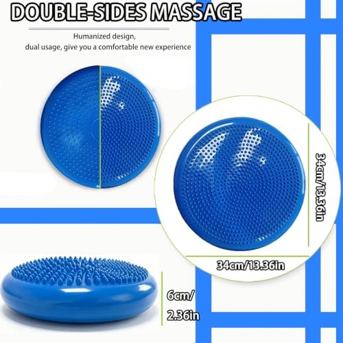 Rancer Wobble Cushion Balance Disc with inflation Pump, Wiggle Seat