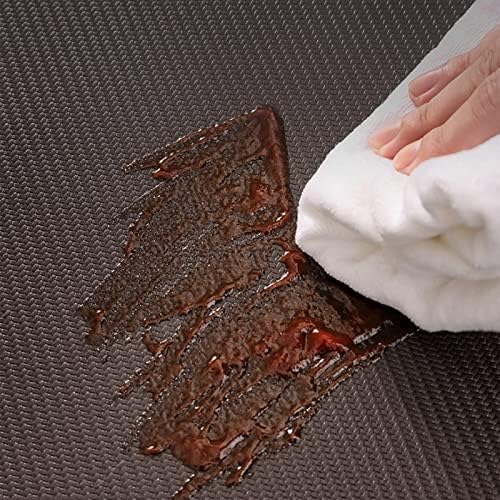 VXHCS 7/10" Extra Thick Anti Fatigue mats for Kitchen Floor, 19.7“x47.6 Standing Desk Mat Ergonomic Waterproof Mat, for Home, Office, Laundry, Black