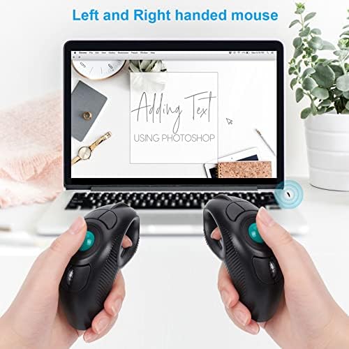 welspo Wireless USB Handheld Finger Trackball Mouse
