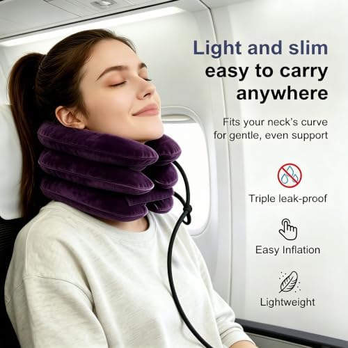 Inflatable Neck Traction Device, Adjustable Cervical Neck Stretcher