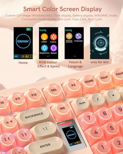 Keymatic WK98 Foundation Mechanical Keyboard, Pink Creamy Gaming Keyboard